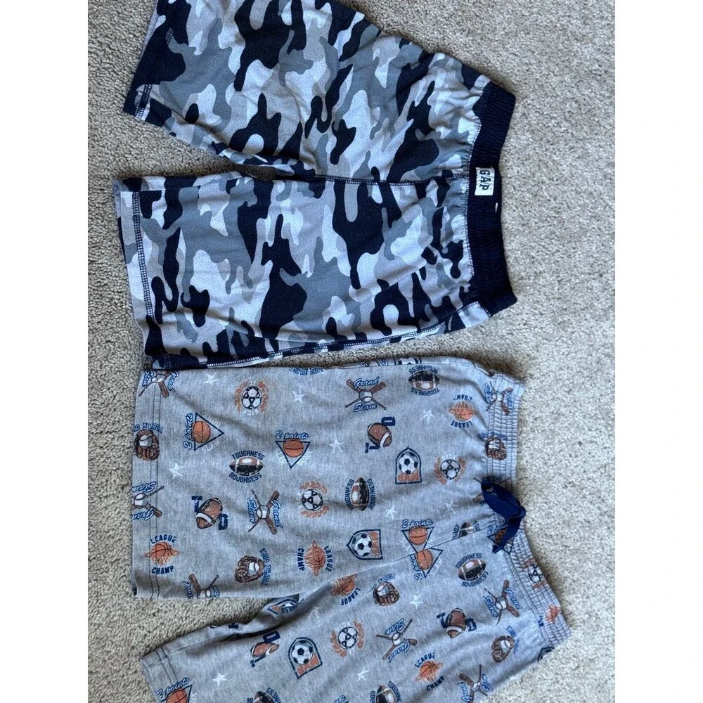 Gap & Cherokee Brands, Boy’s Sleepwear Shorts, Size Medium (8) Pajamas